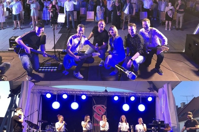 1. August 2020: Die Stadtkapelle Fehring veranstaltet am Hauptplatz Fehring ein Sommernachstkonzert mit der Band Skylight 