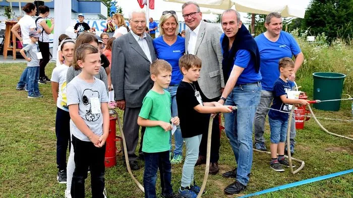 Pritscheln, Zielspritzen und jede Menge Infos rund ums Trinkwasser – das alles wurde gestern beim Trink.Wassertag in Vogau geboten.