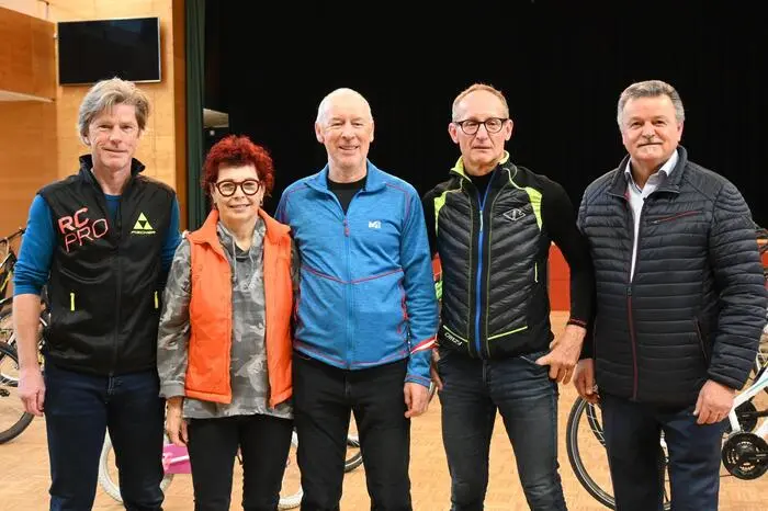 Freiwillige Helfer und Organisatoren v.l. Wolfgang Fritz, Karin Kurmann, Horst Kurmann, Wolfgang Forobosko und Stadtrat Klaus Trampitsch