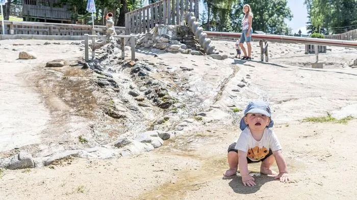 Abkühlung im Wasserpark
