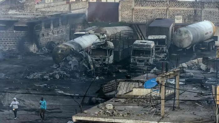 In der kenianischen Hauptstadt explodierte ein mit Gas beladener Lastwagen