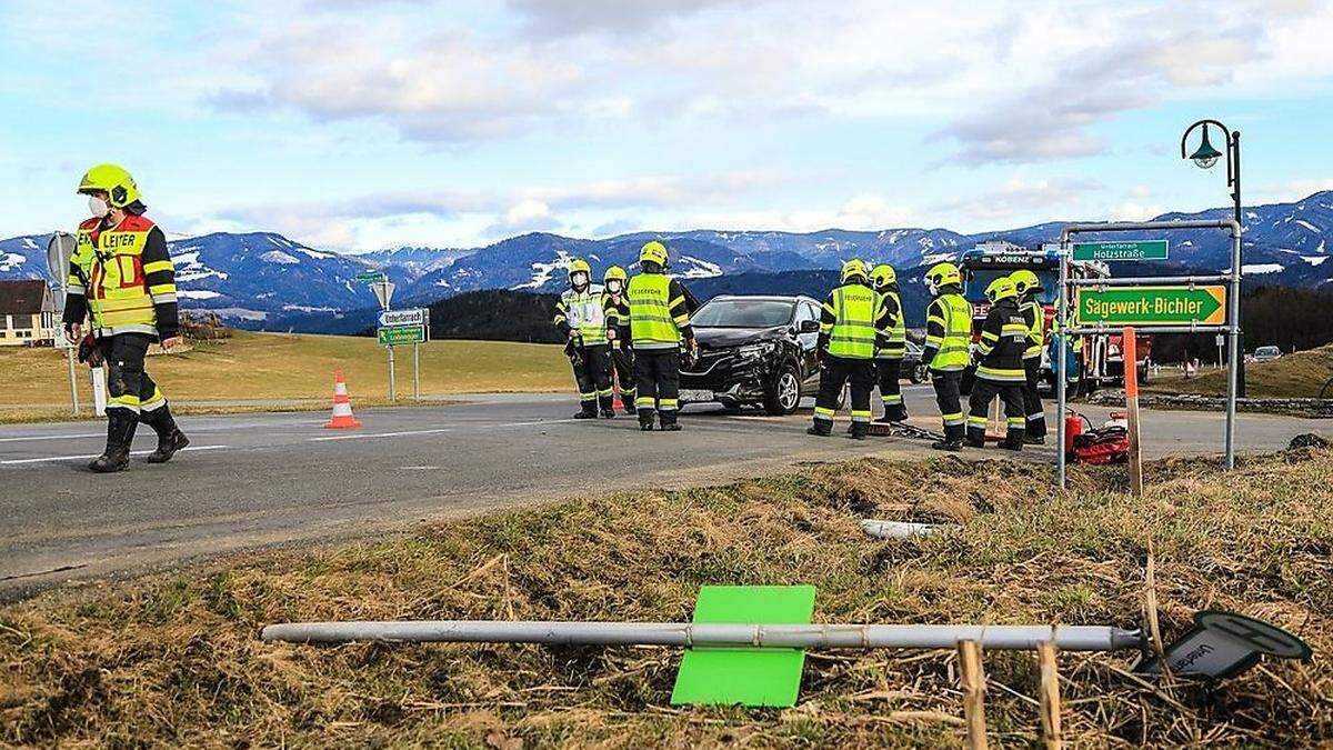 Die Feuerwehr Kobenz musste am 15. März zu einem Unfall ausrücken