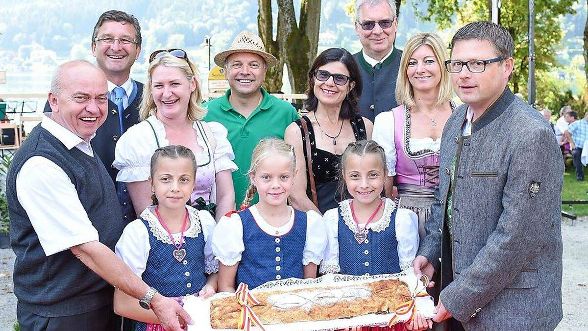 Wladyslaw Mach, Wolfgang und Christina Klinar, Hans Kapeller, Heidi und Christian Tribelnig, Daniela Beils, Hellmuth Koch mit Lara, Anika und Elena Koch