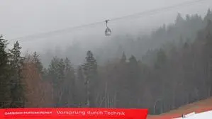 In Garmisch herrscht Schlechtwetter