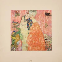 Gustav Klimt, Freundinnen II, 1916/17 – das Gemälde wurde ebenso ein Raub der Flammen
