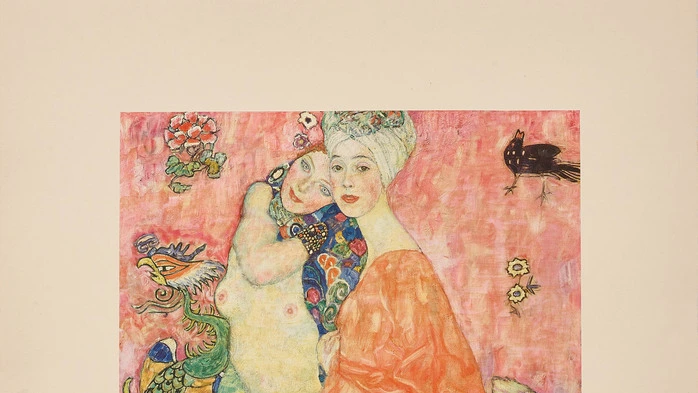Gustav Klimt, Freundinnen II, 1916/17 – das Gemälde wurde ebenso ein Raub der Flammen