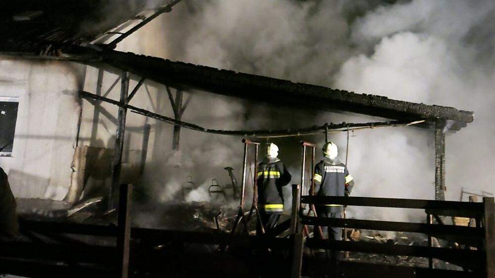 In Holzschlag (Bezirk Oberwart) brannte eine Garage