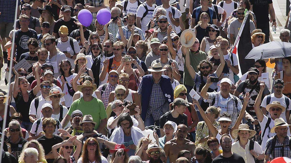 So wurde am 1. August in Berlin demonstriert