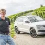 Ein Sympathisant der Marke Skoda. So schloss Walter Röhrl auch schnell den Karoq ins Herz