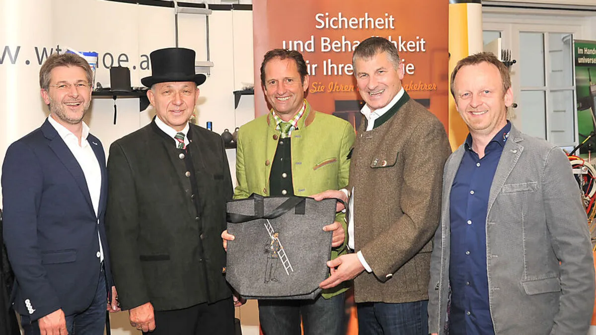 Christian Plesar, Hans Hafellner, Erwin Petz, Peter Engelbrechtsmüller und Harald Haidler (v.l.)
