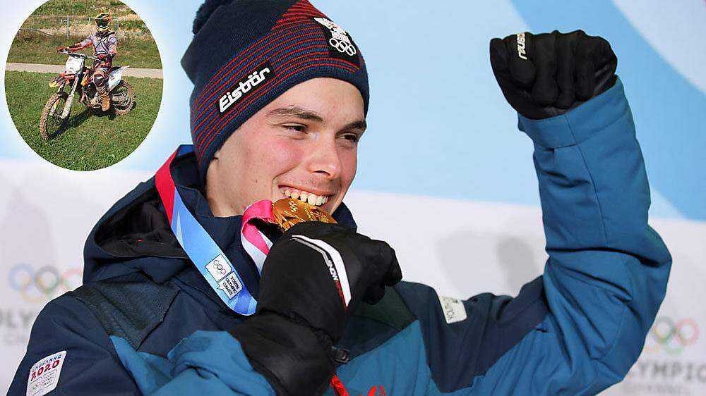 Skifahrer Philip Hoffmann holte Gold und Bronze. Seine zweite große Leidenschaft ist das Motocross