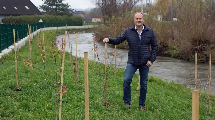 Siegfried Juri von der Wasserbauverwaltung in St. Andrä beim Kleinen Weißenbach