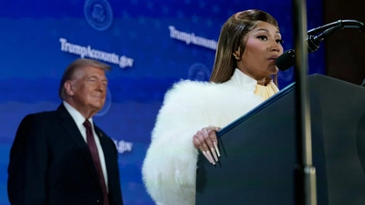 Ein ungleiches Paar in Washington. 