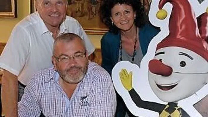 Ein Bild aus besseren Tagen: Kurt Ortner, Walter Rudka (vorne) und Barbara Ortner