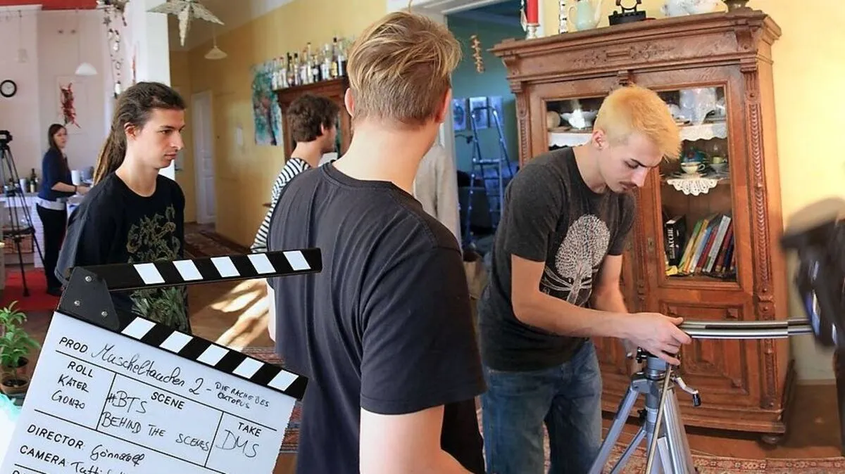 Am Set von Muscheltauchen 2