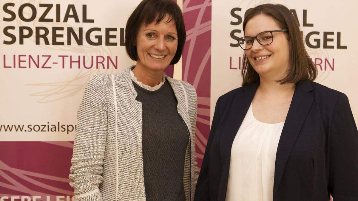 Neu im Team Madlen Rofner und die interimistische Pflegedienstleiterin Angela Kollnig 