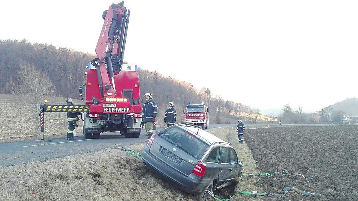 Die Unglücksstelle bei Haselbach