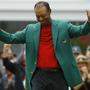 Tiger Woods mit dem grünen Jacket