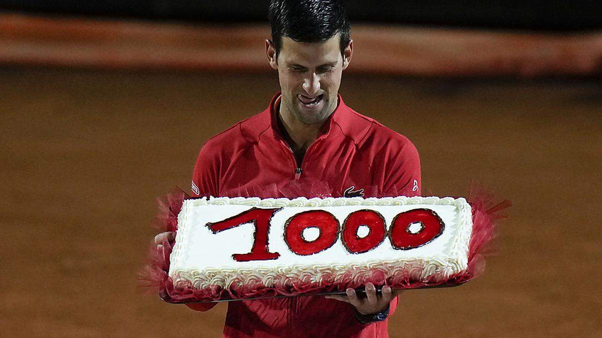 Novak Djokovic feierte in Rom seinen 1000. Sieg