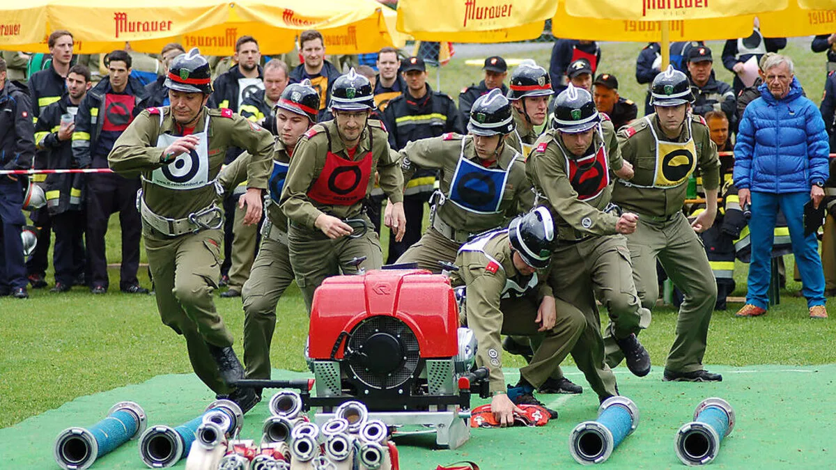 Die 33 Gruppen gaben beim Bewerb alles