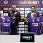 Geschäftsführer Harald Gärtner, Trainer Peter Pacult, Martin Beranek, General Manager Kindred Group (Unibet) und Sportdirektor Matthias Imhof