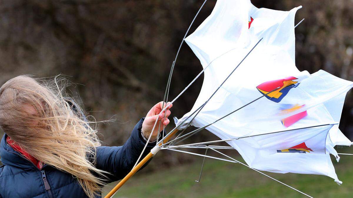 Heftige Sturmboeen in der Steiermark