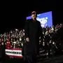 Former U.S. President Donald Trump greets attendees during a campaign event in Schnecksville, Pa., Saturday, April 13, 2024. (AP Photo/Joe Lamberti)