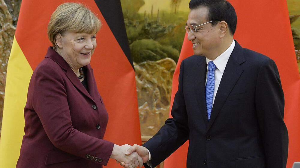 Merkel mit Chinas Staatschef Xi Jinping