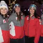 Das ÖSV-Quartett: Siebenhofer, Haaser, Gritsch und Ager