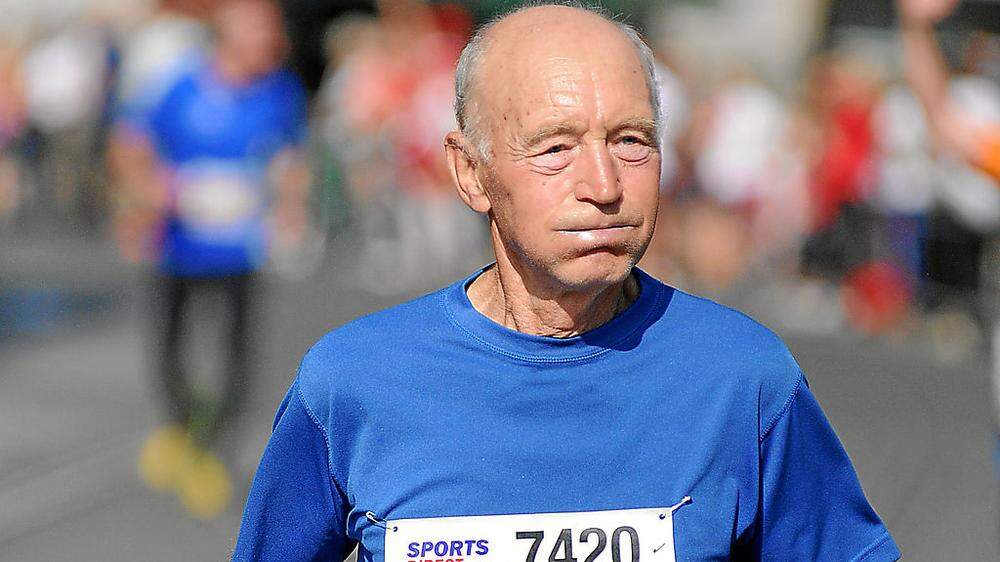 Hans Gasser beim Graz Marathon