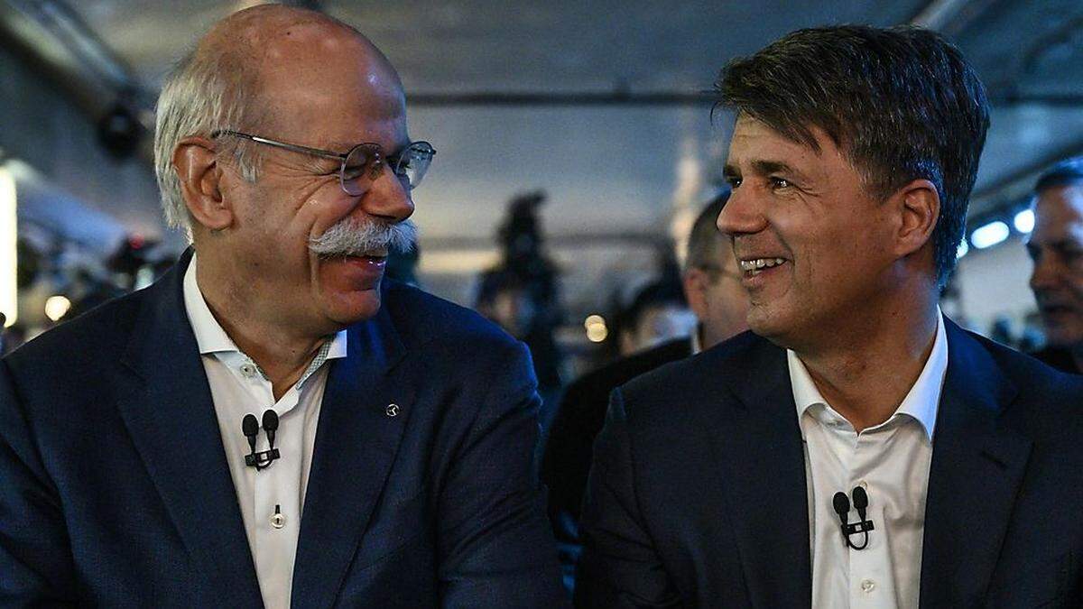 Die Köpfe der Allianz: Daimler-Chef Daimler AG Dieter Zetsche und BMW-Chef Harald Krüger 