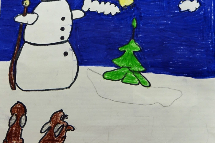Winterspaß zeichnete uns Riccardo Cermely.