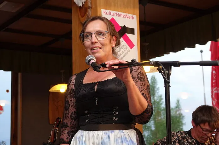 Sie sprach die Eingangsworte: Die Ramsauer Vizebürgermeisterin Regina Stocker