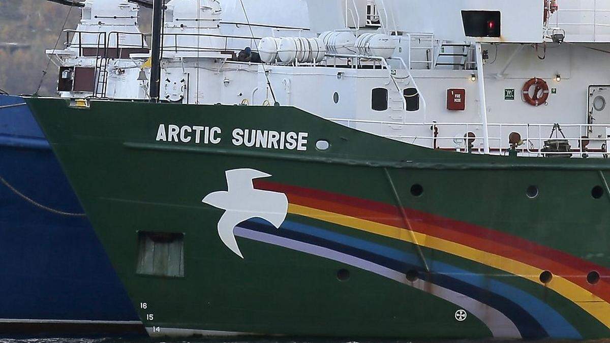 Die &quot;Arctic Sunrise&quot; auf einem Archivbild