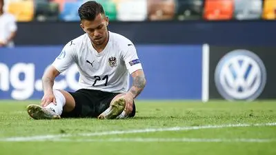UDINE,ITALY,20.JUN.19 - SOCCER - OEFB international match, Under-21 European Championship 2019, group stage, Austria vs Denmark. Image shows Sascha Horvath (AUT).
Photo: GEPA pictures/ Daniel Goetzhaber