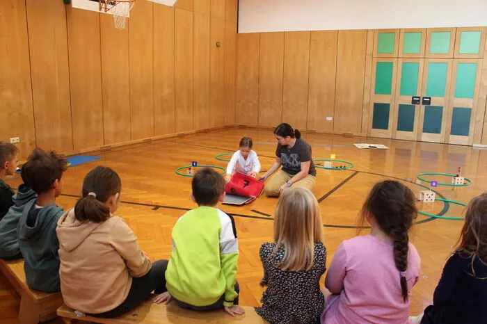 In der Volksschule Söding fand der Workshop "Zahlenland 1" statt, in dem sich die Kinder in zehn Einheiten intensiv mit den Zahlen 1 bis 5 beschäftigen.