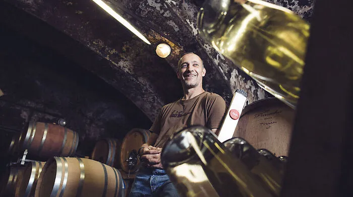 Neuer Tresor für Hannes Harkamps Edelsekt: eine Kalksteinhöhle 