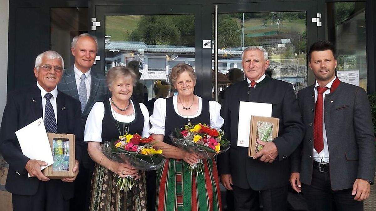 Gutternig, Lamp, Maria Gutternig, Ehepaar Steiner, Bürgermeister Bernhard Webhofer