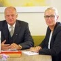 Erwin Fuchs und Martina Romen-Kierner von der Wirtschaftskammer Bruck-Mürzzuschlag