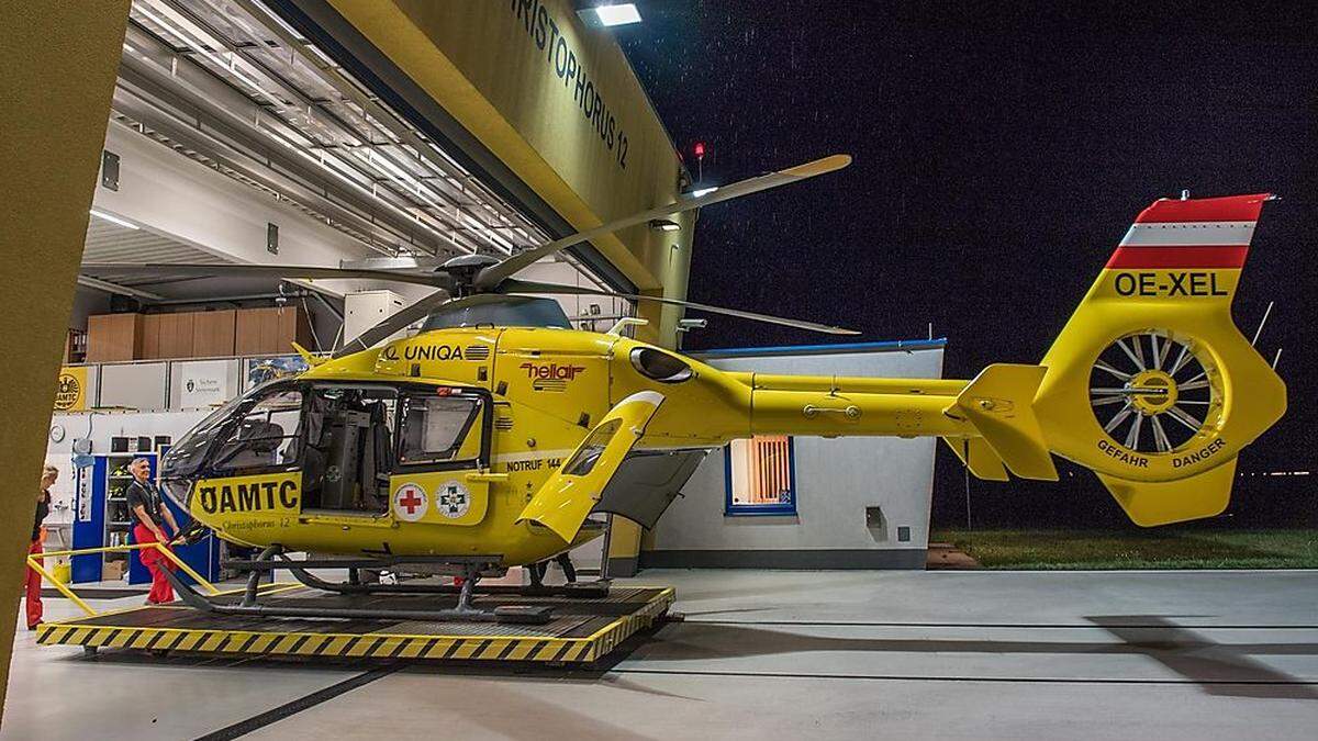 Auch der Rettungshubschrauber C12 war unterwegs