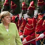 Merkel, hier am Dienstag bei ihrer Ankunft im Senegal