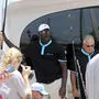 Michael Jordan mit der Crew der Angel-Yacht "Catch 23"