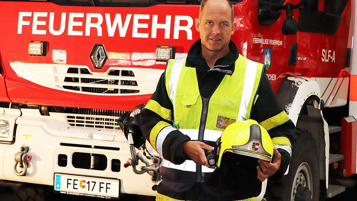 Manfred Buxbaum lebt in Feldkirchen, ist seit 1988 bei der Feuerwehr und aktuell auch  Bezirksatemschutzbeauftragter