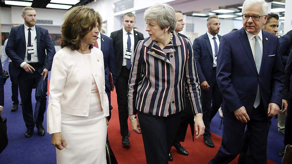 Gespräche auf höchster Ebene: Kanzlerin Bierlein mit Theresa May