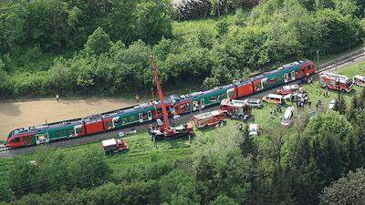 Vor zwei Wochen stießen zwischen Deutschfeisstritz und Übelbach zwei Züge zusammen. Zwei Personen starben