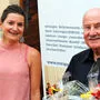 Barbara Klein vom Literaturkreis gratulierte Hans Trafella zum Geburtstag