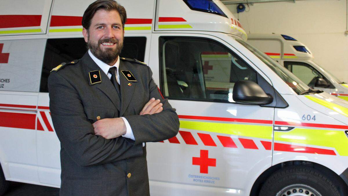 Hannes Topar engagiert sich seit 20 Jahren beim Roten Kreuz in Völkermarkt