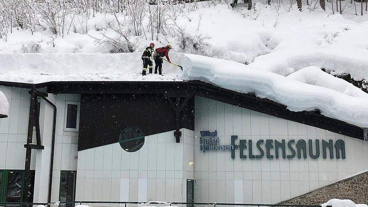 Die Einsatzkräfte aus dem Bezirk Voitsberg kamen auf der Sauna der Grimmingtherme ins Schwitzen