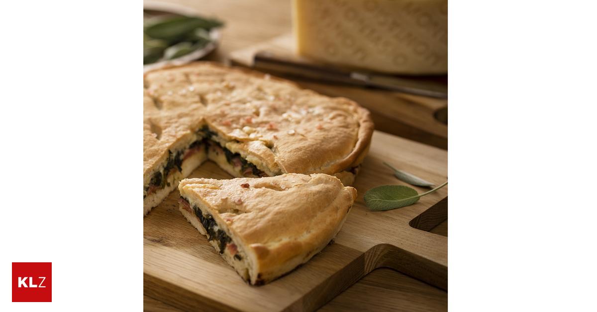 Montasio-Käse: Rezept: Rosmarin-Focaccia mit einer Montasio-Schinken ...