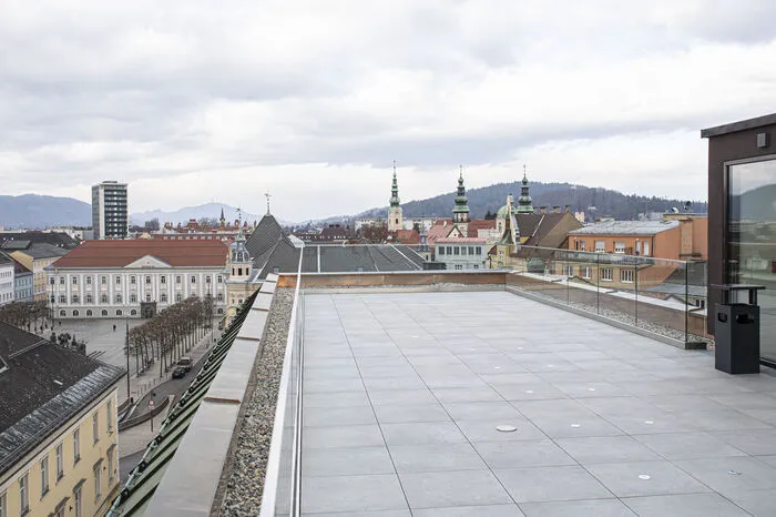 Am 1. April öffnet die Dachterrasse.